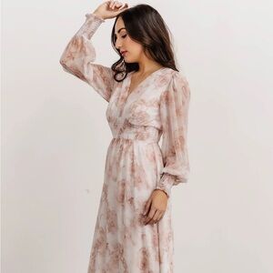 Baltic Born Olivia Maxi Dress | Pink Floral | Size M
